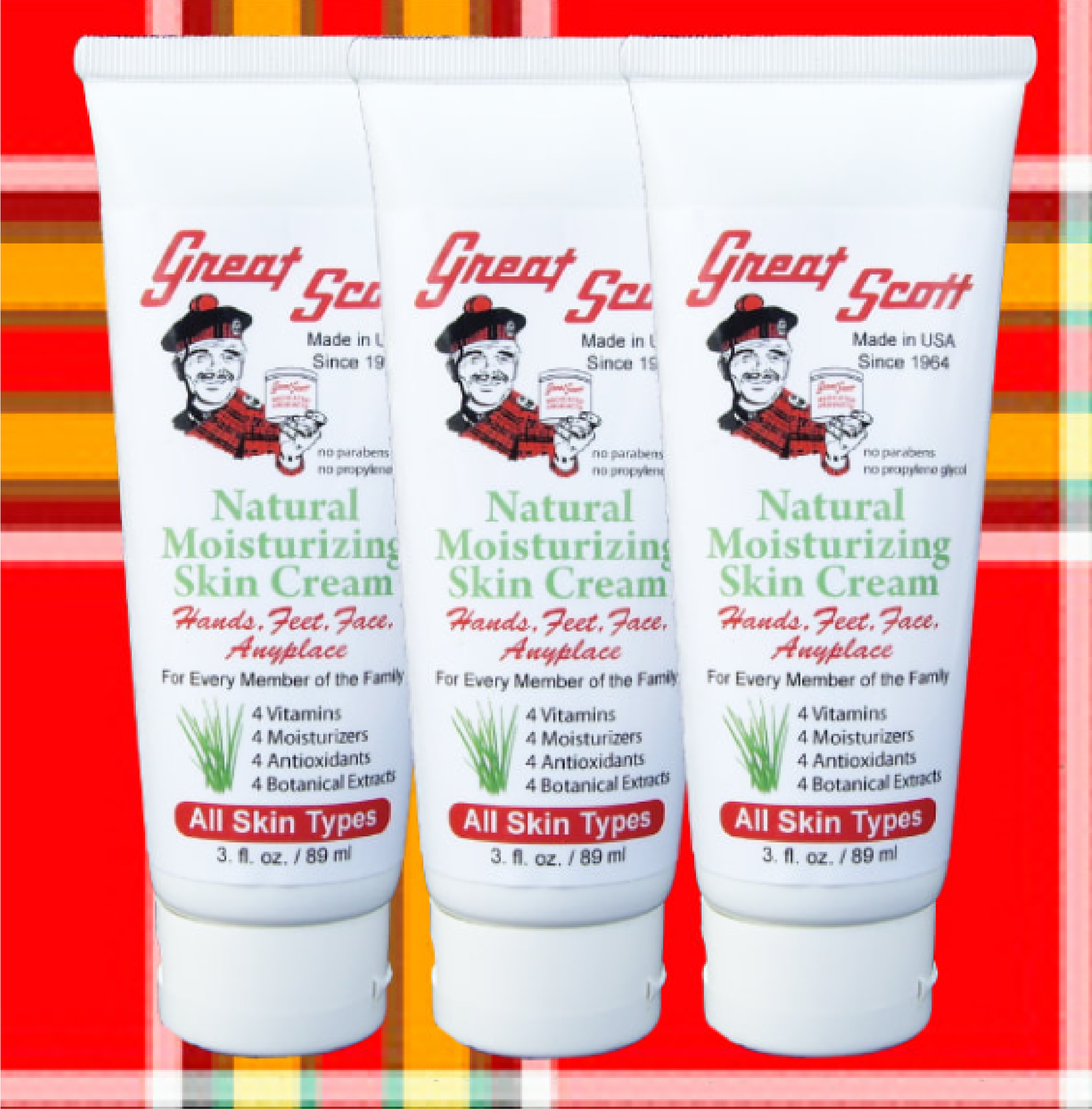 12 Tubes Natural Cream 3 oz