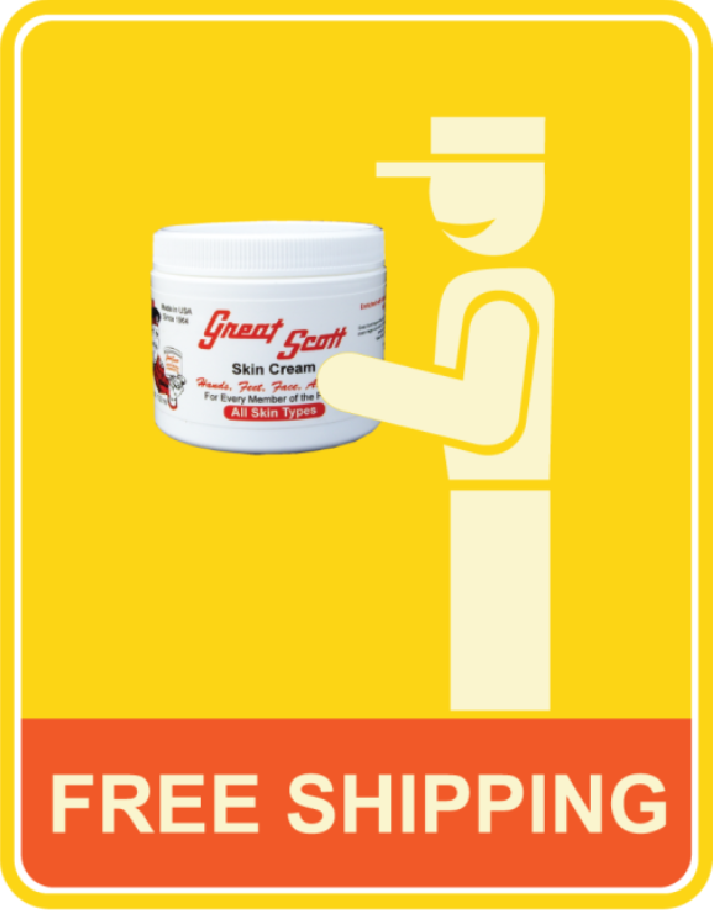 Great Scott Skin Cream 4.5 ounce jar -FREE SHIPPING