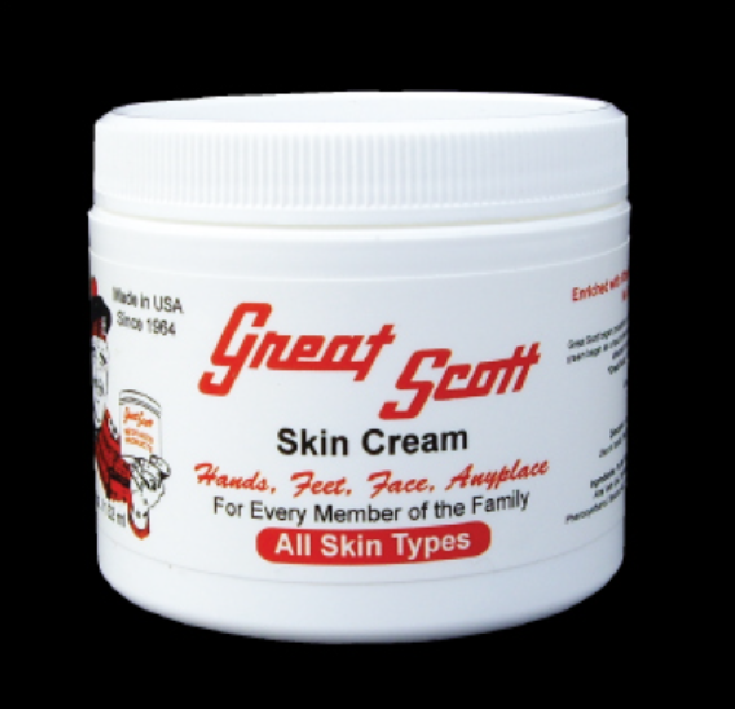 Great Scott Skin Cream 4.5 ounce jar -FREE SHIPPING